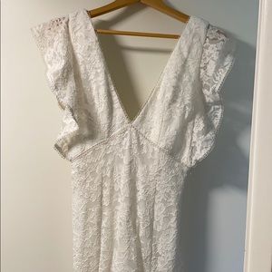 Lace overlay dress